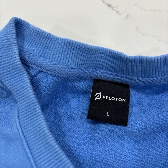 Peleton Sweater Womens Size Large Blue Crewneck Long Sleeve Casual Workout - Picture 4 of 6